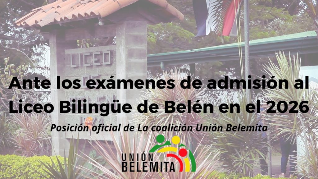 Ante los exámenes de admisión al Liceo Bilingüe de Belén en el 2026: ¡Llegó la hora de que se construya el CTP!